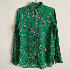 Polo Ralph Lauren Linen Button Down Shirt - M